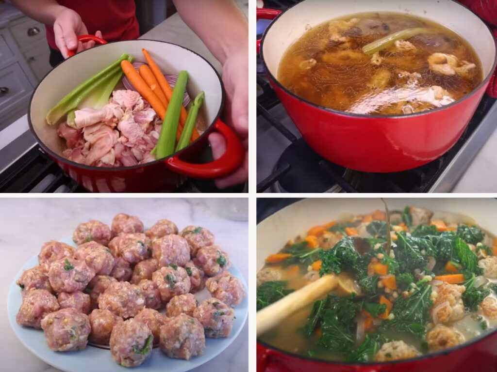 Italian Chicken Meatball Soup Recipe