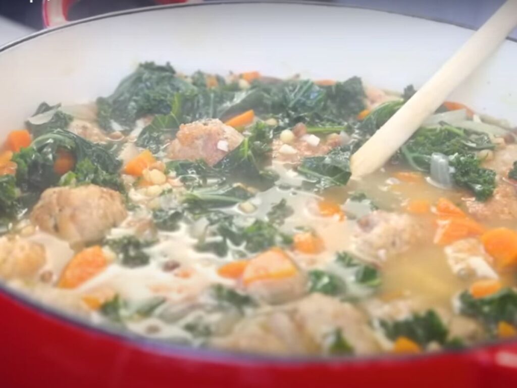 Italian Chicken Meatball Soup Recipe