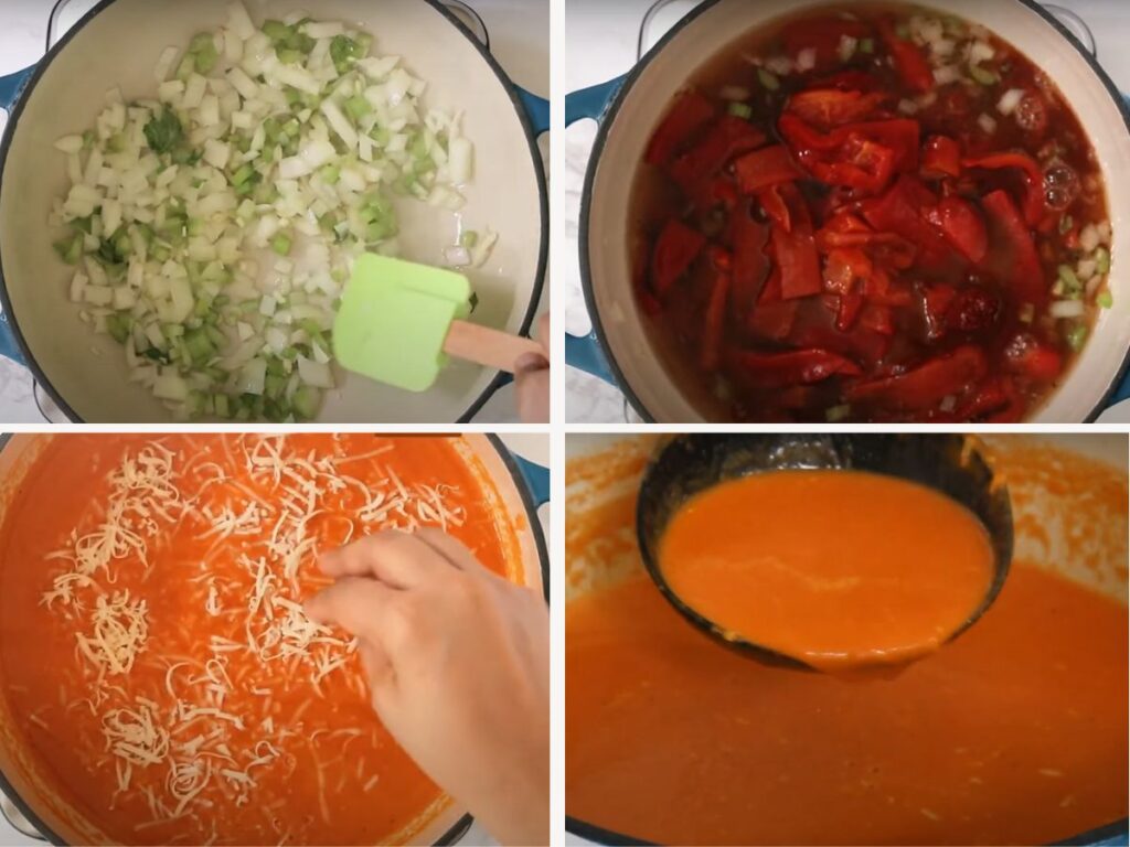 How To Make Red Pepper and Gouda Soup